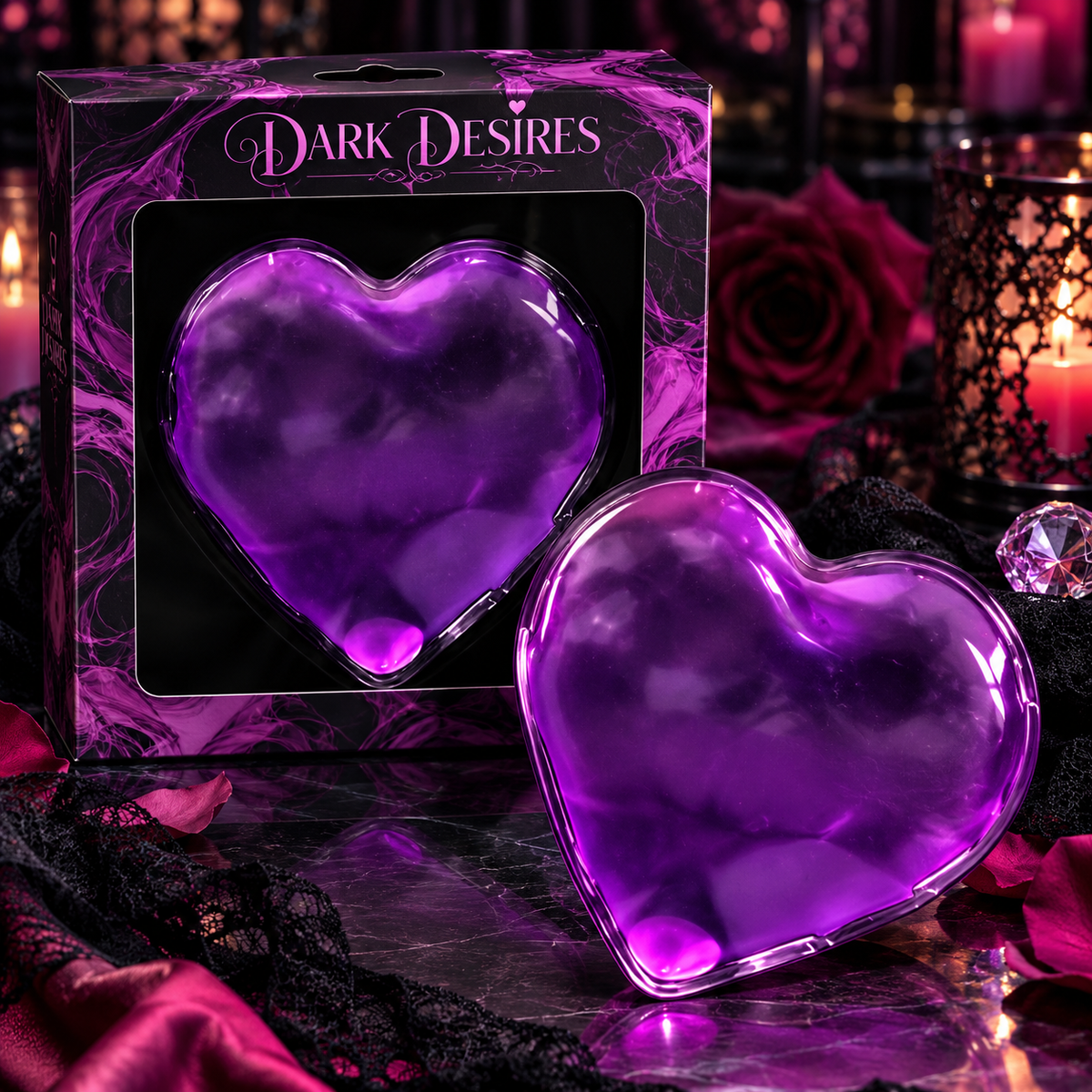 💜 Purple Heart-Shaped Warming Gel Pack