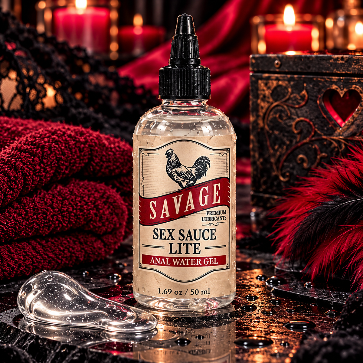 Savage Sex Sauce Lite Anal Water Gel – 1.69 oz
